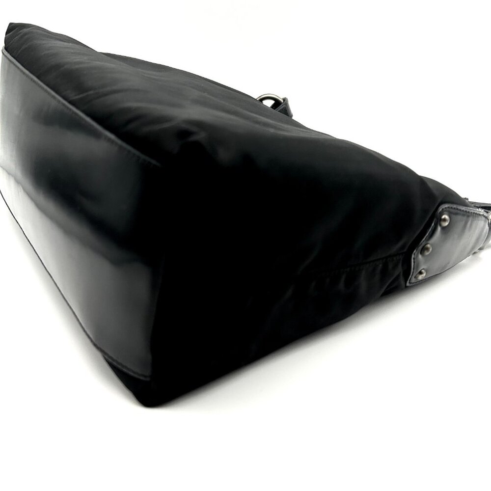 Prada Tessuto Nylon & Leather Bag with Grommet Embellishment - Picture 12 of 16